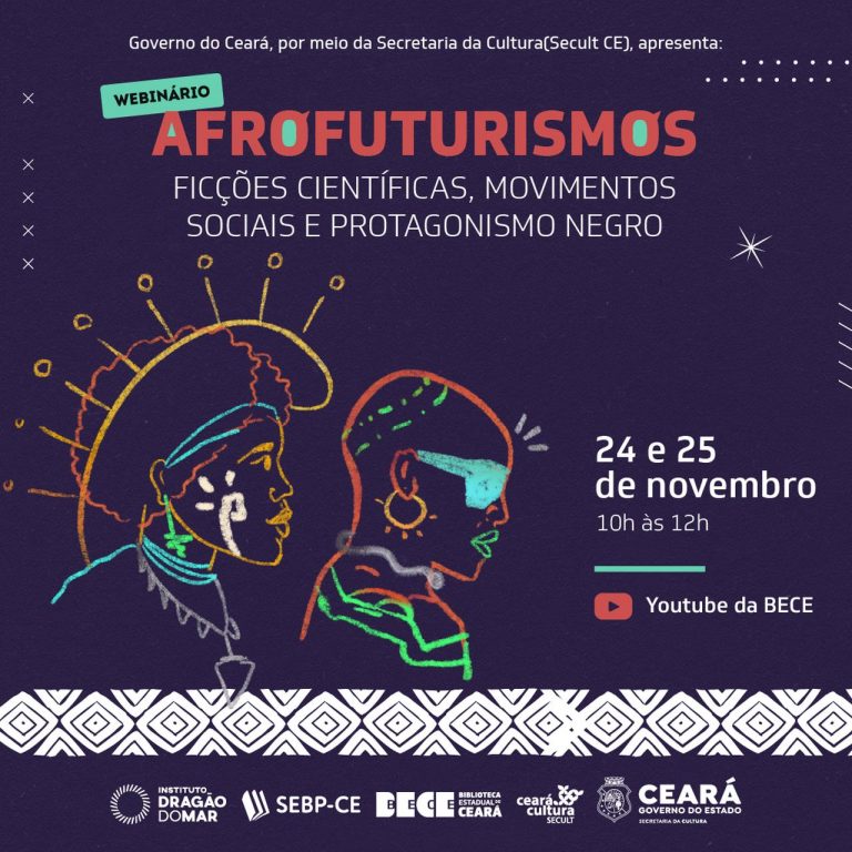 Biblioteca Pública realiza webinário sobre Afrofuturismos nos dias 24 e 25 de novembro