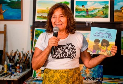 14 11 Cabaninha Literaria Leitura do Livro A menina o menino e o rio por Ana Rosa Autora do Livro 1 1